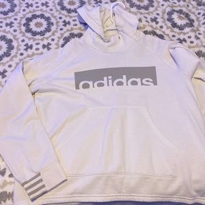 white adidas hoodie